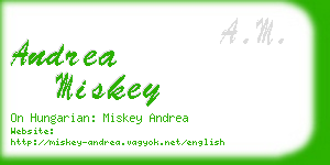 andrea miskey business card